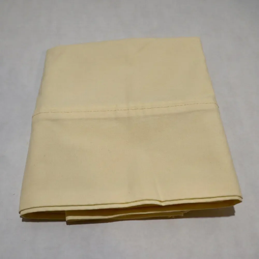Martha Stewart everyday Pillowcase Standard Cotton Blend Yellow USA